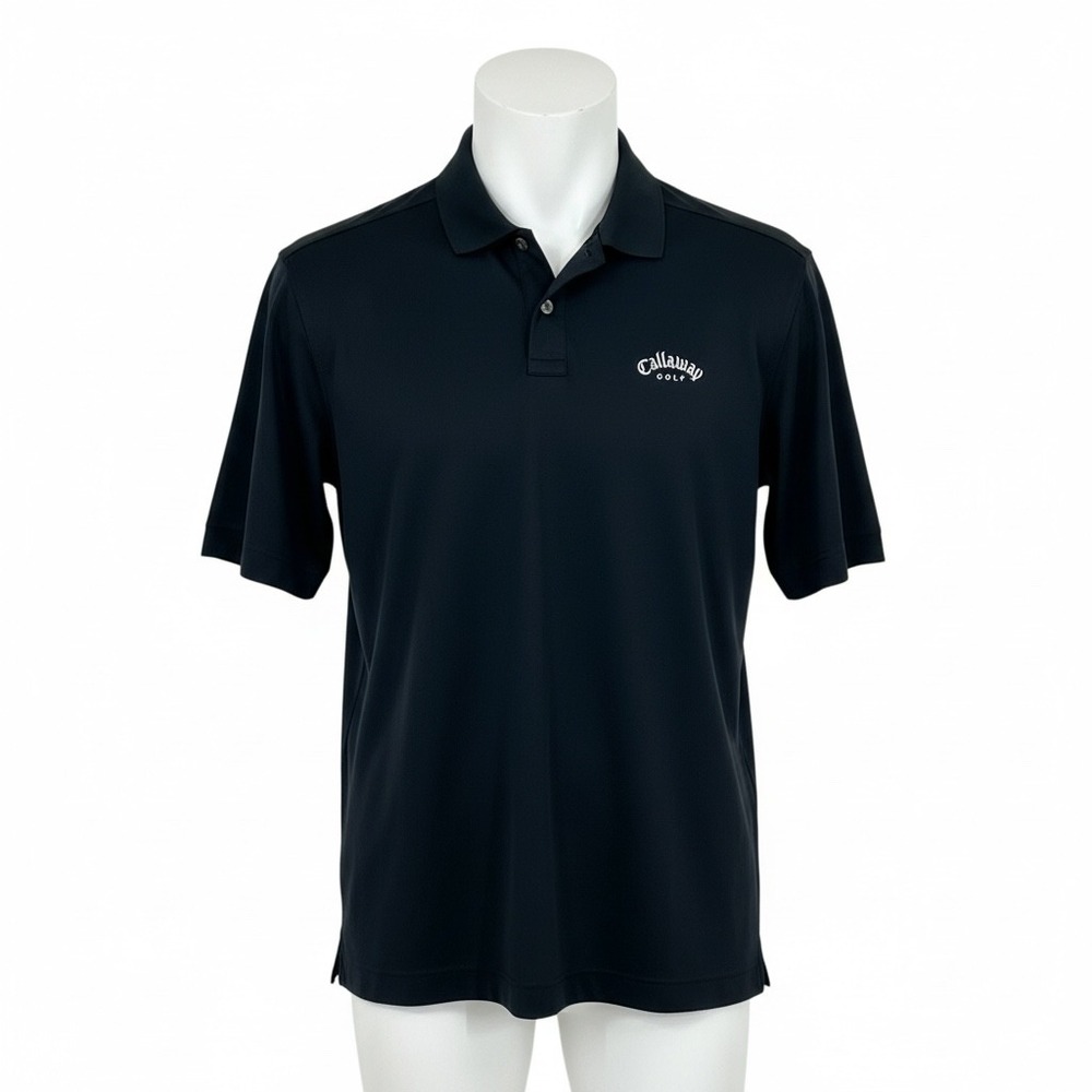Callaway Golf Polo Shirt Mens XL‎ Black Tour Authentic Hyper X Short Sleeve